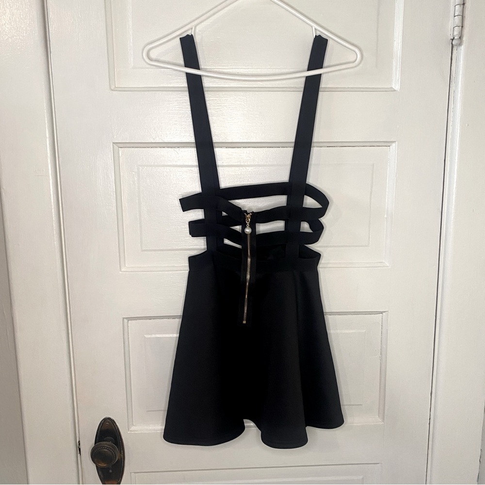 URBAN COCO Elastic Top Suspender Skater Women's Skirt Size Small - Picture 4 of 6